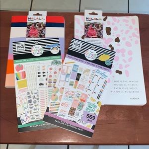 Student sticker books and journals